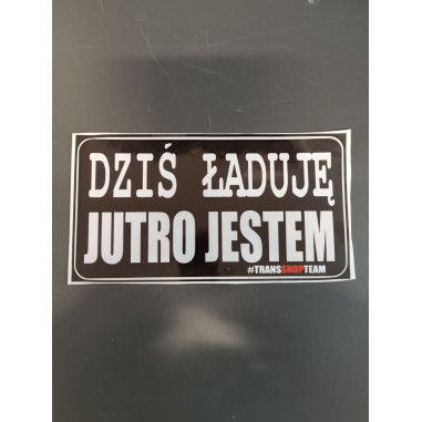 W337 UITLAAT GROTE STICKER 30x15cm