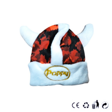 DECORATIVE HAT FOR "POPPY GRACE MATE" RED...
