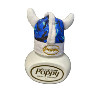 DECORATIVE HAT FOR "POPPY GRACE MATE" BLUE DANISH PLUSH