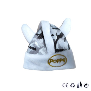 GORRO DECORATIVO PARA PELUCHE DANÉS GRIS "POPPY...