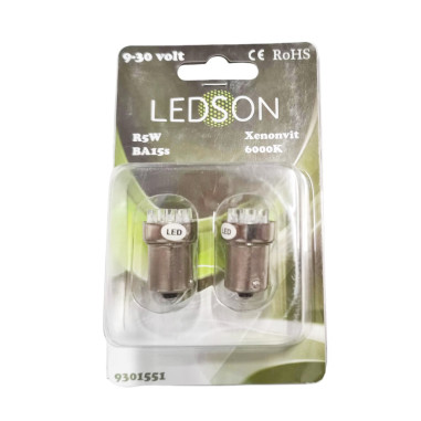 2x AMPOULE LED BLANCHE "LEDSON" 9-30V