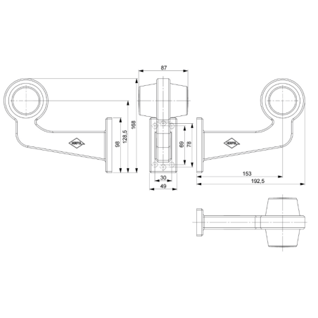 LAMPA KIERUNKOWSKAZU LED POMARAŃCZOWA LKD 2590/GRAPHITE
