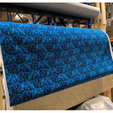 MATERIAŁ DUŃSKI PLUSZ NIEBIESKI "DP02BLUE"