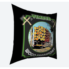 PILLOW 40x40 "TIMBER WOOD TRANSPORT"