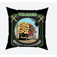 PILLOW 40x40 "TIMBER WOOD TRANSPORT" 2