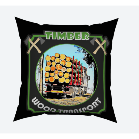 ALMOHADA 40x40 "TIMBER WOOD TRANSPORT"