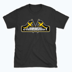 kopie van T-SHIRT "OLD SKOOL V8" ZWART