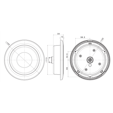 FT-313 LED BLACK ACHTERLICHT (STOP,...