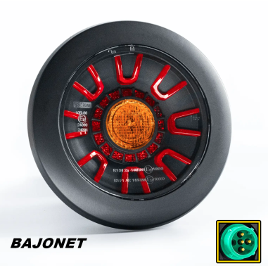 FT-313 LED BLACK BAJONET (PARO, INTERMITENTE, POSICIÓN)