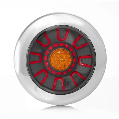 FT-313 LED CHROME BAJONET ZADNÍ SVĚTLO (STOP,...