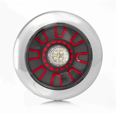FEU ARRIÈRE FT-314 LED CHROME(REVUE, ANTIBROUILLARD,...