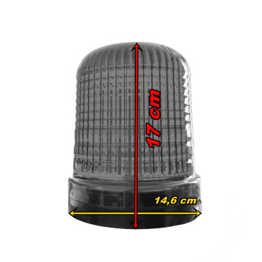ORANGE TUP DEKORATIV LED-BLIXT LAMPA 24V