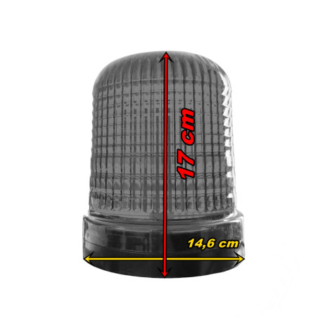 ORANŽOVÁ KOHOUT DEKORATIVNÍ LED ZÁBLESKOVÁ LAMPA 24V