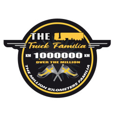 1000000KM STICKER 11x8.1cm