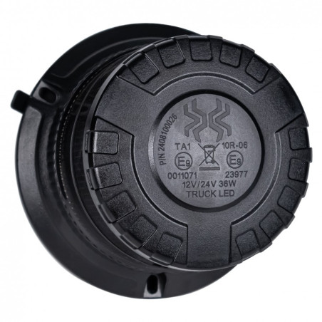 ORANGE FLASH LAMP WITH SMOKED LAMPSHADE (SPIDER - MAGNES)