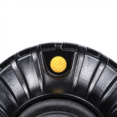 POMARAŃCZOWA LAMPA BŁYSKOWA Z KLOSZEM DYMIONYM...