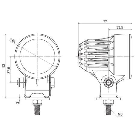 LAMPADA DA LAVORO A LED FRISTOM FT-362 LED A LUCE DIVERSA