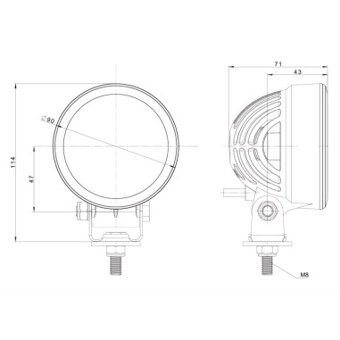 LED-ARBETSLAMPA FRISTOM FT-365 LED KONCENTRERAT...