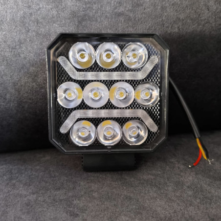 LÁMPARA DE TRABAJO LED NEGRA + CORREA BLANCA