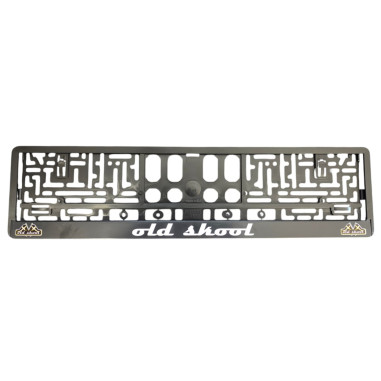 "OLD SKOOL" LICENSE PLATE FRAME