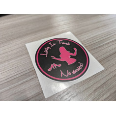 "LADY IN TRUCK" NAKLEJKA 8CM 2