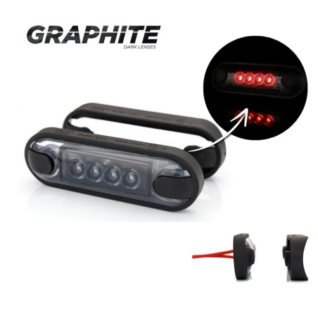 FEU DE GABARIT À LED ROUGE FUMÉ LD 3212/GRPAHITE