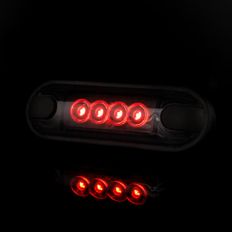 GEROOKTE ROOD LED MARKERINGSLAMP LD 3212/GRPAHITE
