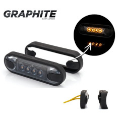 FÜSTÖLT NARANCS LED JELZŐLÁMPA LD 3211/GRPAHITE