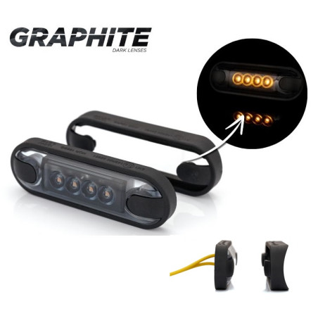 FÜSTÖLT NARANCS LED JELZŐLÁMPA LD 3211/GRPAHITE