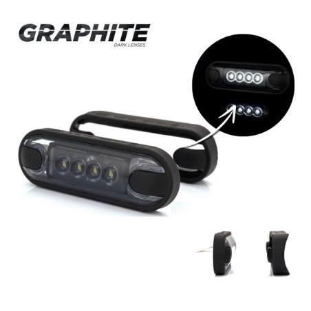 RÖKT VIT LED-MARKERINGSLAMPA LD 3210/GRPAHITE