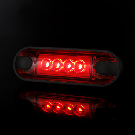 ČERVENÁ LAMPA OBRYSOVA LED LD 3212