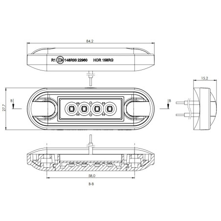ORANGE LED-MARKERINGSLAMPA LD 3211