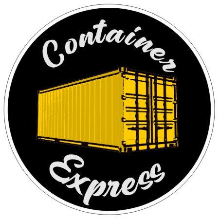 PEGATINA PARA VENTANA "CONTAINER EXPRESS" 10CM