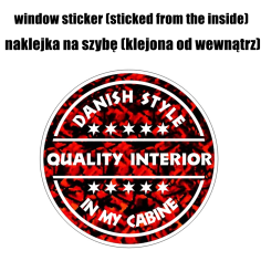 NALJEPNICA ZA PROZORE "DANISH STYLE IN MY CABINE" CRVENA...
