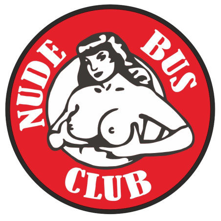 ADESIVO PER VETRO "NUDE BUS CLUB" 10CM
