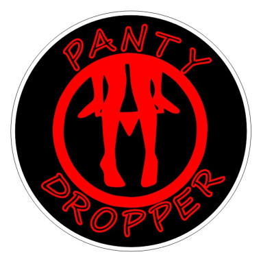 FÖNSTERKLISTERMÄRKE "PANTY DROPPER" RÖD 10CM