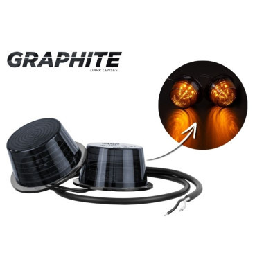 DOUBLE MODULE ORANGE SMOKED LED MDP 2592/GRAPHITE