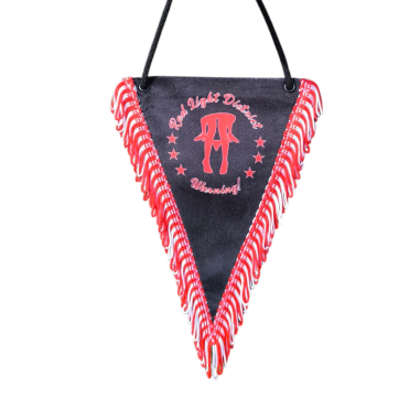 "RED LIGHT DISTRICT" PENNANT