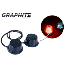 DVOJMODUL BÍLO-ČERVENÁ KOUŘOVÁ LED MDBC 2591/GRAPHITE