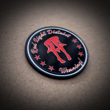 PIN "RED LIGHT WARNING"