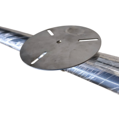 STAINLESS STEEL FLASHING LIGHT HOLDER FOR PIPE