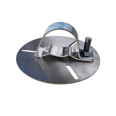 STAINLESS STEEL FLASHING LIGHT HOLDER FOR PIPE