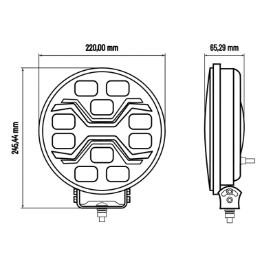 L3440 REFLEKTOR DROGOWY LED X-SPIDER TOXIC