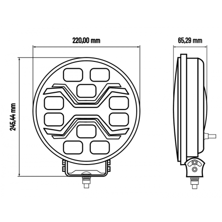 L3440 LED DRIVING LIGHT X-SPIDER TOXIC