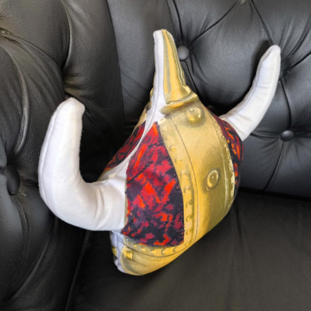 ALMOHADA - CASCO VIKINGO ROJO