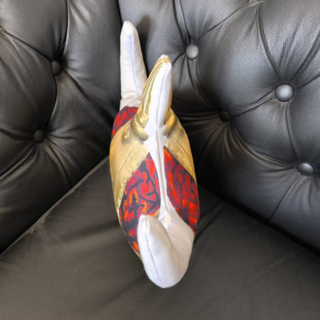 ALMOHADA - CASCO VIKINGO ROJO