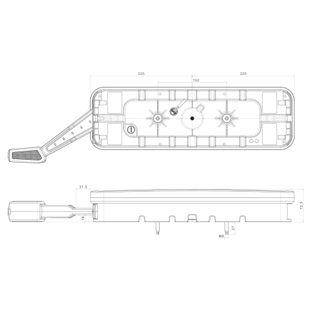 LUZ TRASERA DERECHA COMBINADA FRISTOM FT-700-146 P LED