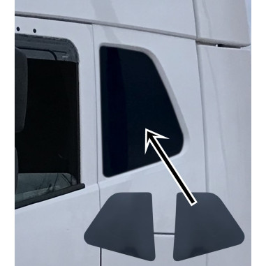 POUR VOLVO FH4 FH5 ENCASTREMENTS DE FENÊTRE DE COUCHAGE EN VITRE LATÉRALE NOIRE