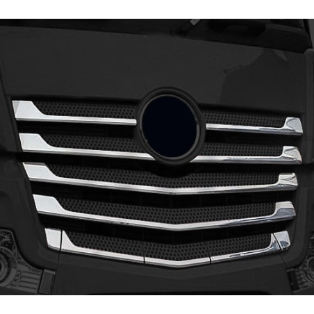 GRIGLIA INOX CROMATA GOFFRATA MERCEDES ACTROS MP4 MP5