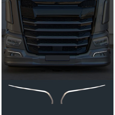 PER DAF NGD XF XG XG+ STRISCE LAMPADE PARAURTI CROMATE